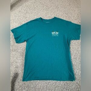 Like new large Ron Jon Surf Shop Graphic Tee - teal with woody beach car